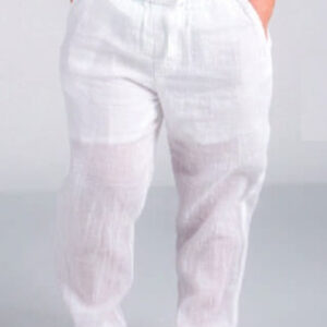 Pantalon algodon en blanco tallas niño para un look ibicenco